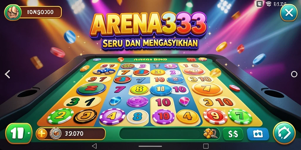 Screenshot gameplay ARENA333 menampilkan suasana seru bermain Bingo.