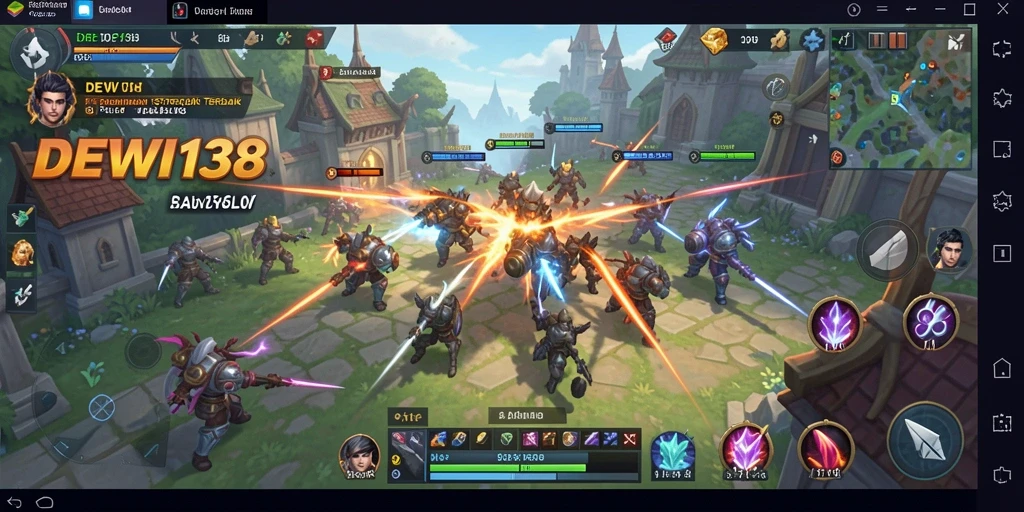 Tampilan gameplay DEWI138 yang menegangkan dan strategis.