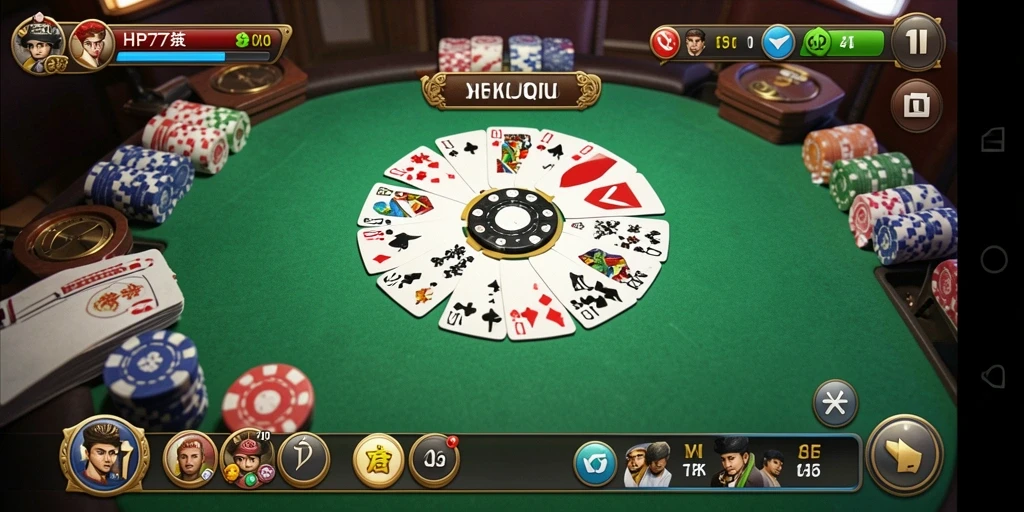Screenshot gameplay QiuQiu yang menarik di HP777.