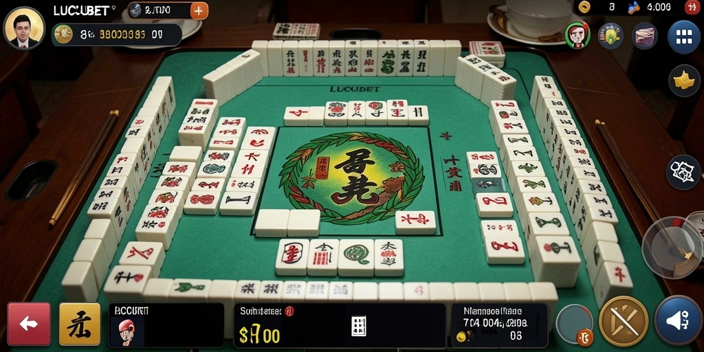 Gameplay menarik dalam LUCUBET dengan ubin Mahjong yang menantang.
