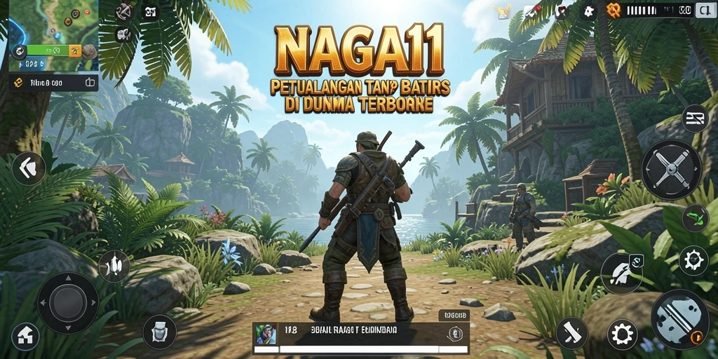 Tampilan gameplay mengesankan dari NAGA11 dalam dunia terbuka.