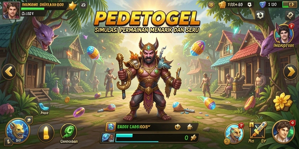 Tampilan gameplay PEDETOGEL yang menampilkan pengalaman simulasi yang mendalam.