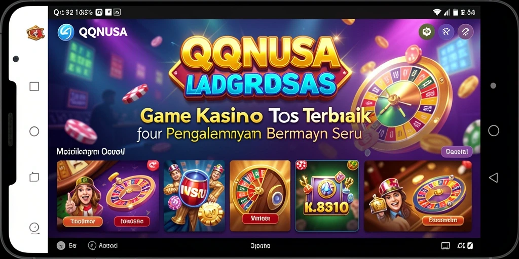 Screenshot gameplay QQNUSA menampilkan keseruan permainan Kasino yang mengasyikkan.