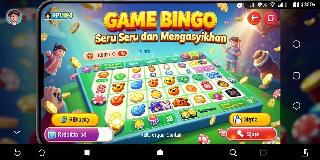 Tampilan permainan Bingo yang seru dan interaktif di RPVIP4.