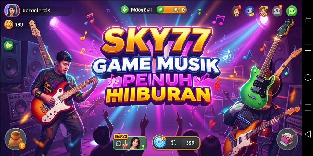 Screenshot SKY77 menunjukkan gameplay menarik dengan berbagai pilihan lagu.