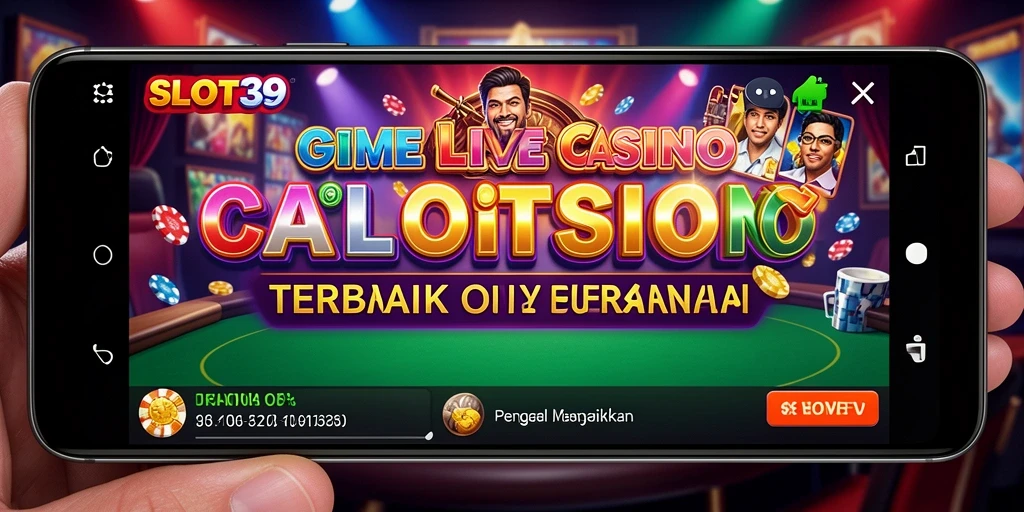 Tampilan gameplay SLOT39 yang menakjubkan dan interaktif di Live Casino.
