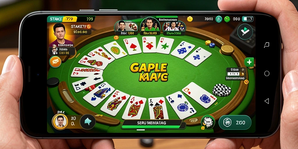 Tampilan gameplay Gaple yang menarik dan seru di STAKE779.