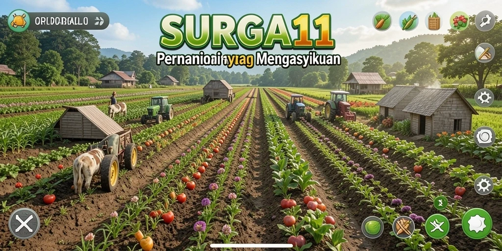 Tampilan gameplay SURGA11 yang menarik dan penuh warna.